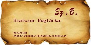 Szalczer Boglárka névjegykártya